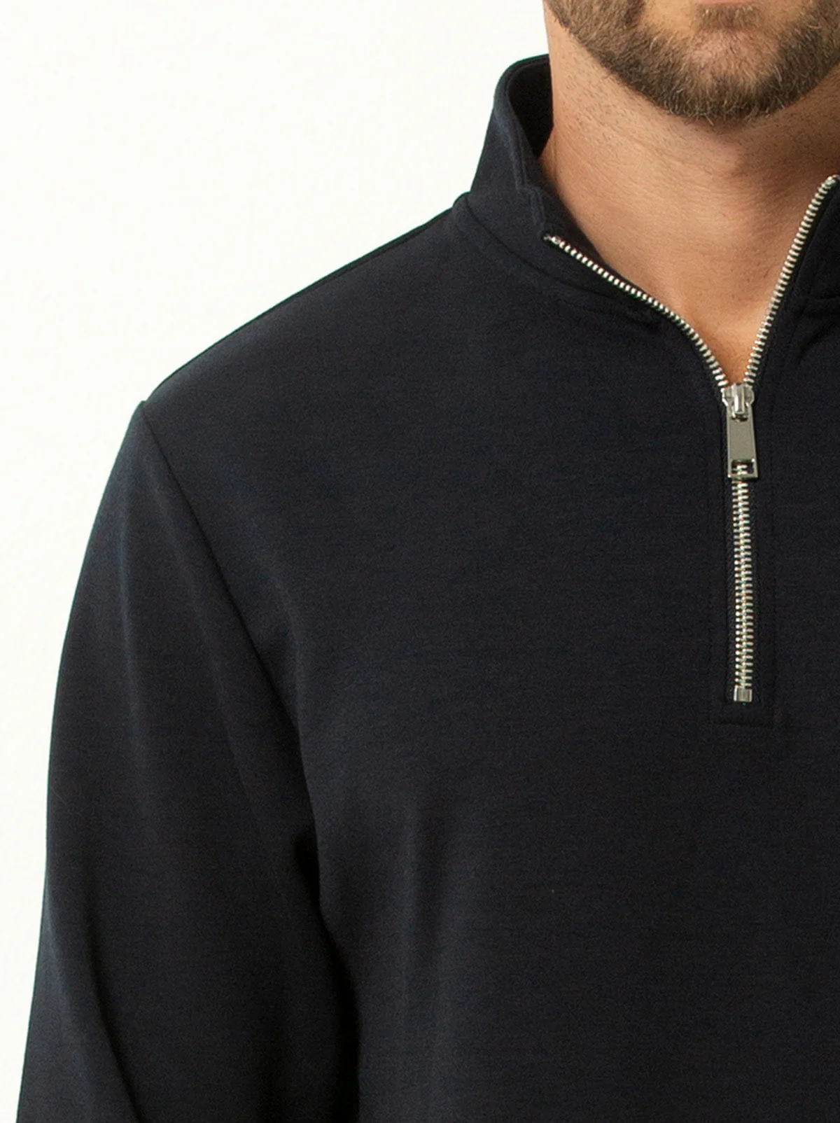 Single Stitch Classic 1/4 Zip Sweatshirt - Image 4