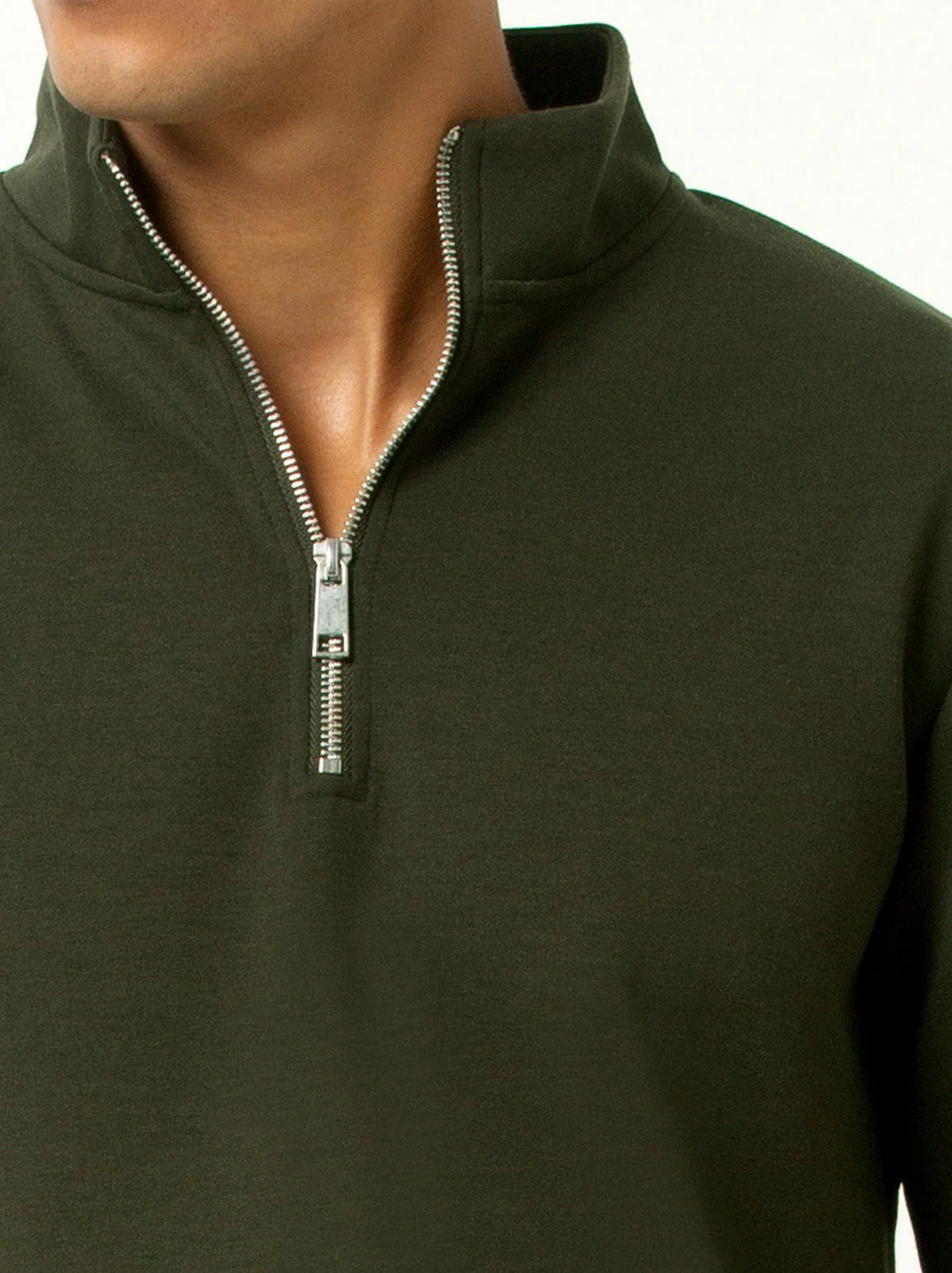 Single Stitch Classic 1/4 Zip Sweatshirt - Image 8