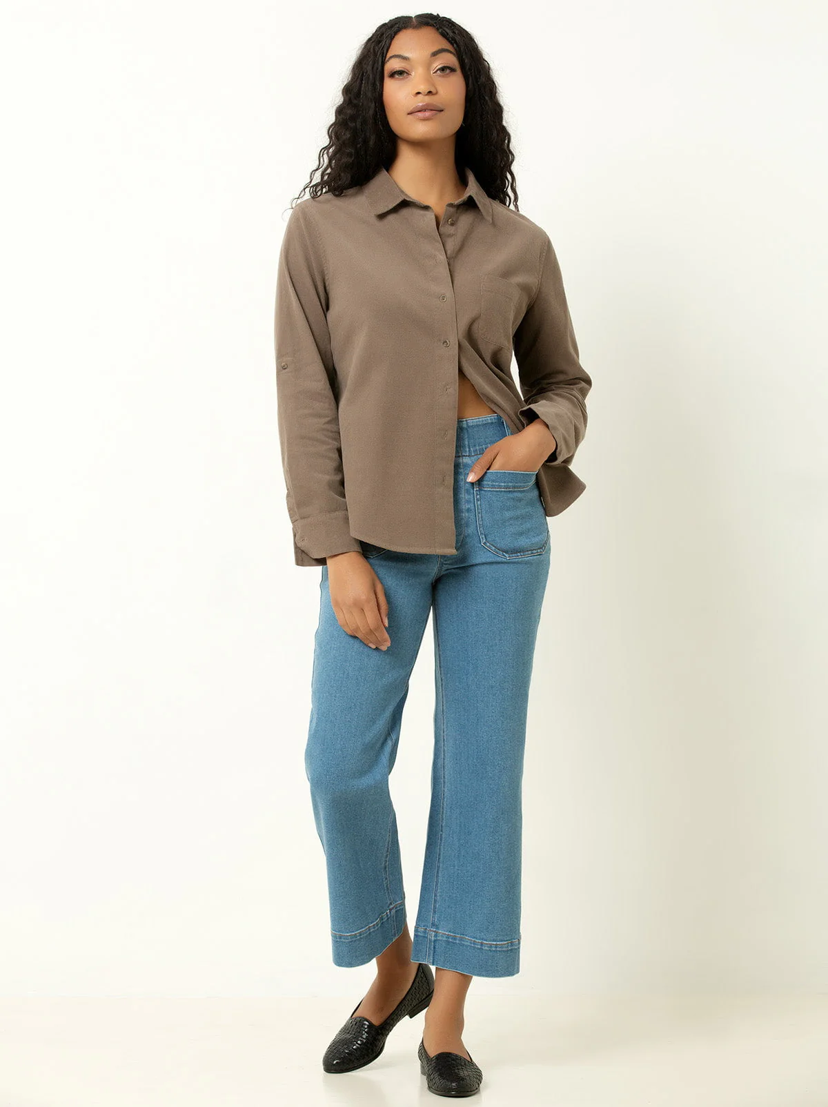 Single Stitch Corduroy Button-Up Shirt - Image 10