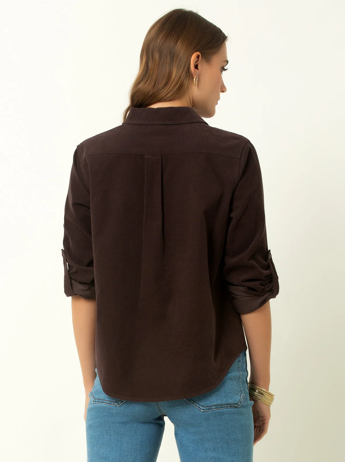 Single Stitch Corduroy Button-Up Shirt - Image 3