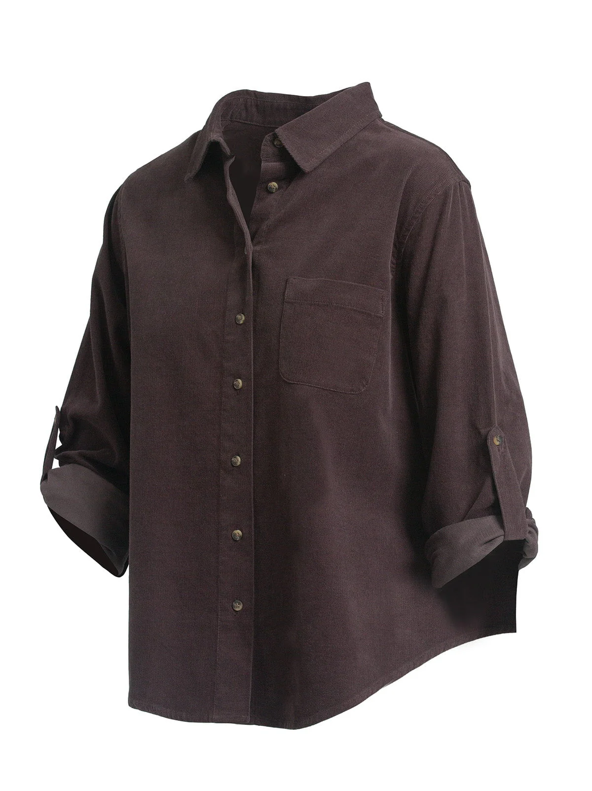 Single Stitch Corduroy Button-Up Shirt - Image 6