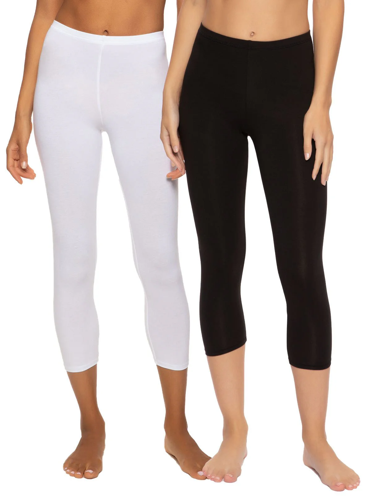 Cotton Modal Capri Leggings 2-Pack - Image 3
