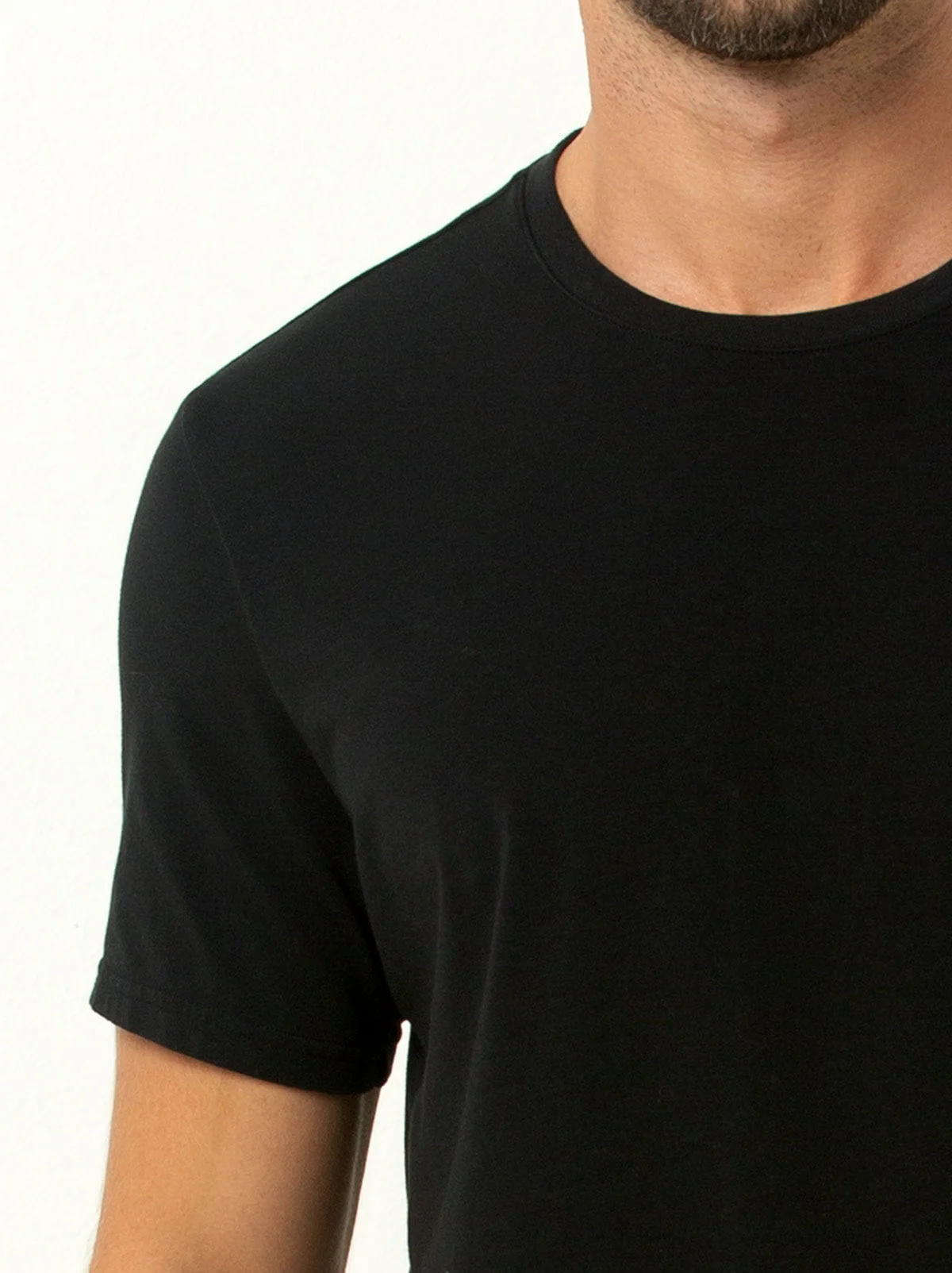 Single Stitch Cotton Modal Crew Neck T-Shirt 3-Pack - Image 7