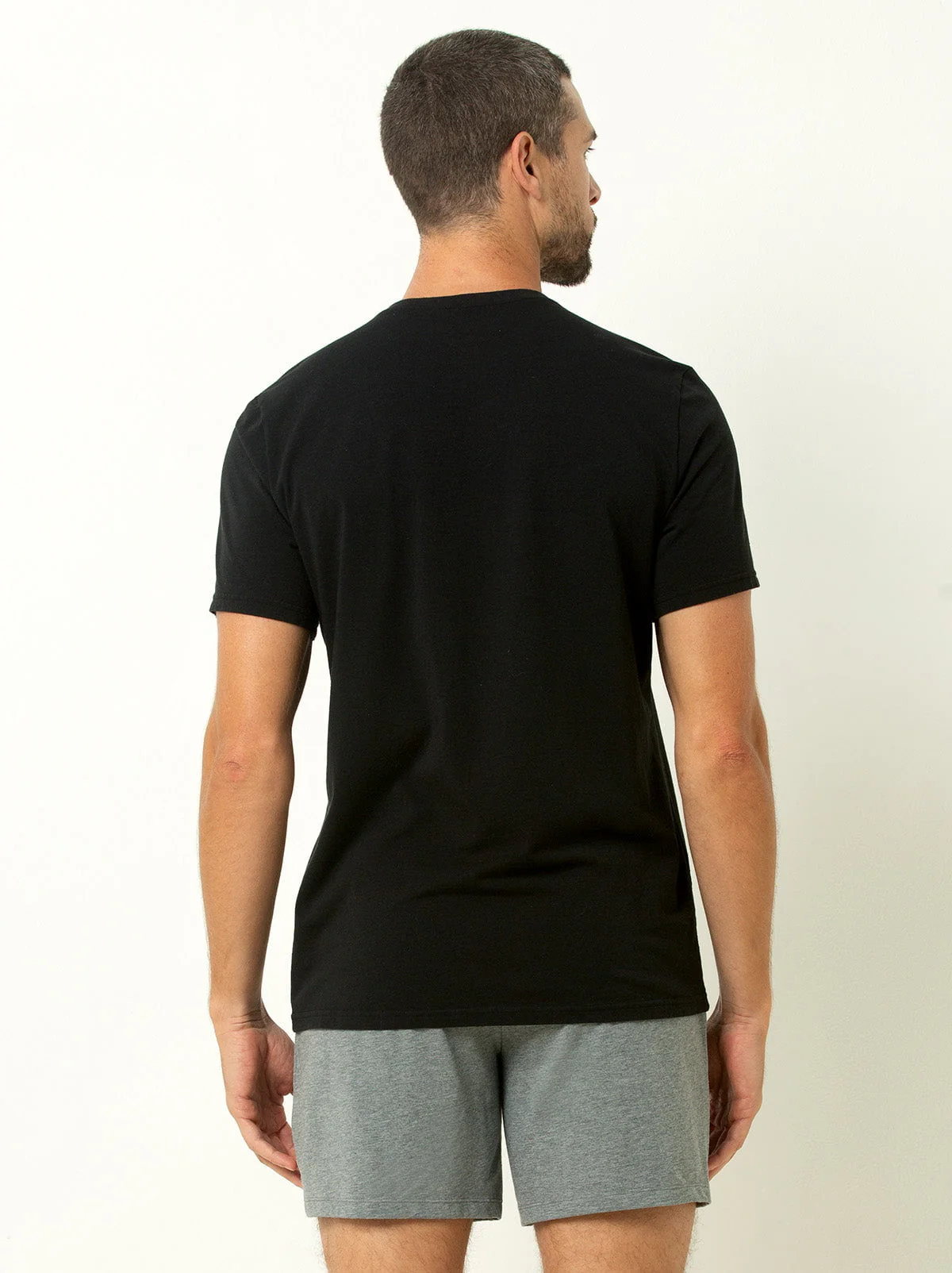 Single Stitch Cotton Modal Crew Neck T-Shirt 3-Pack - Image 8