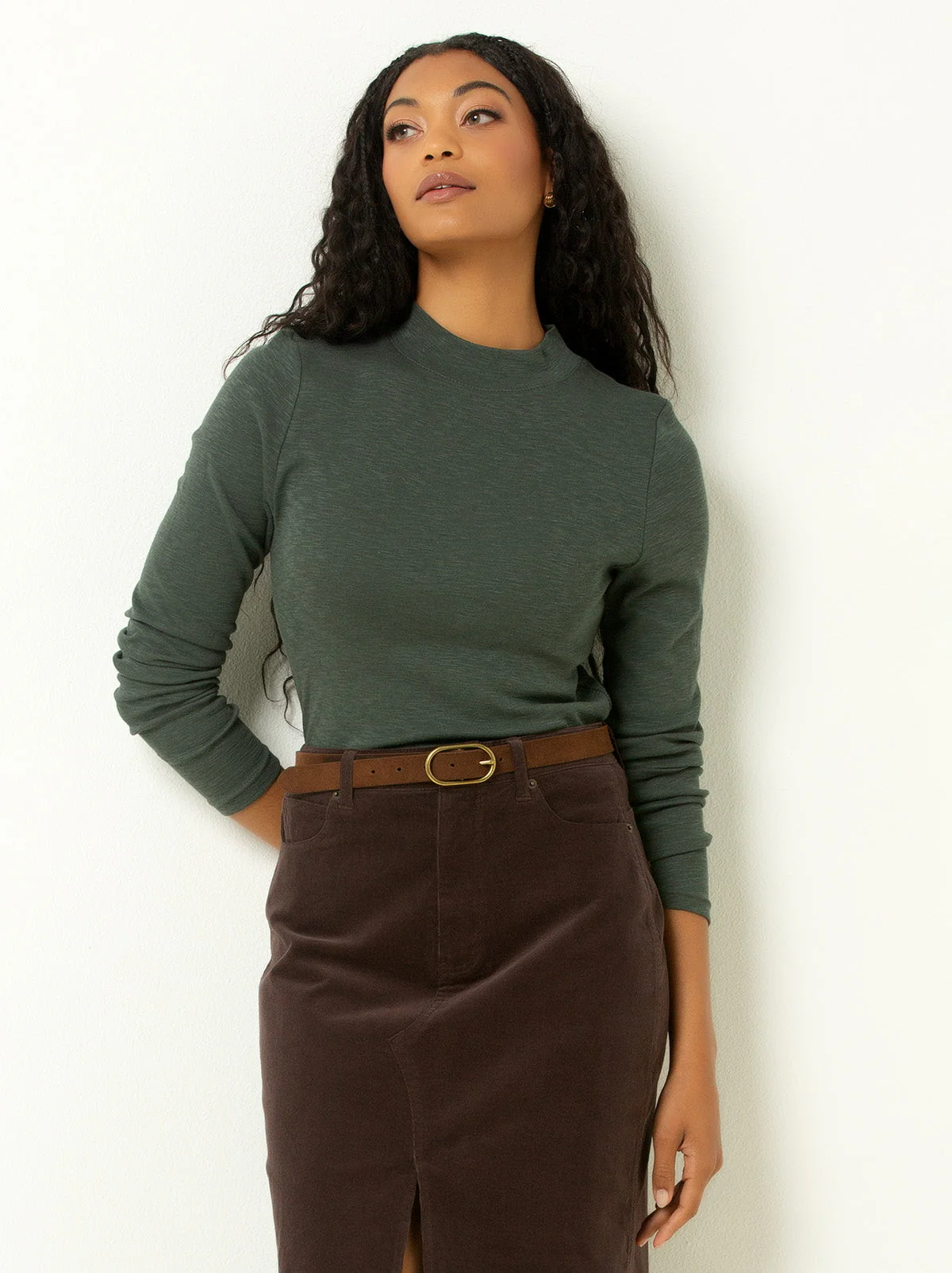 Single Stitch Long Sleeve Knit Top - Image 11