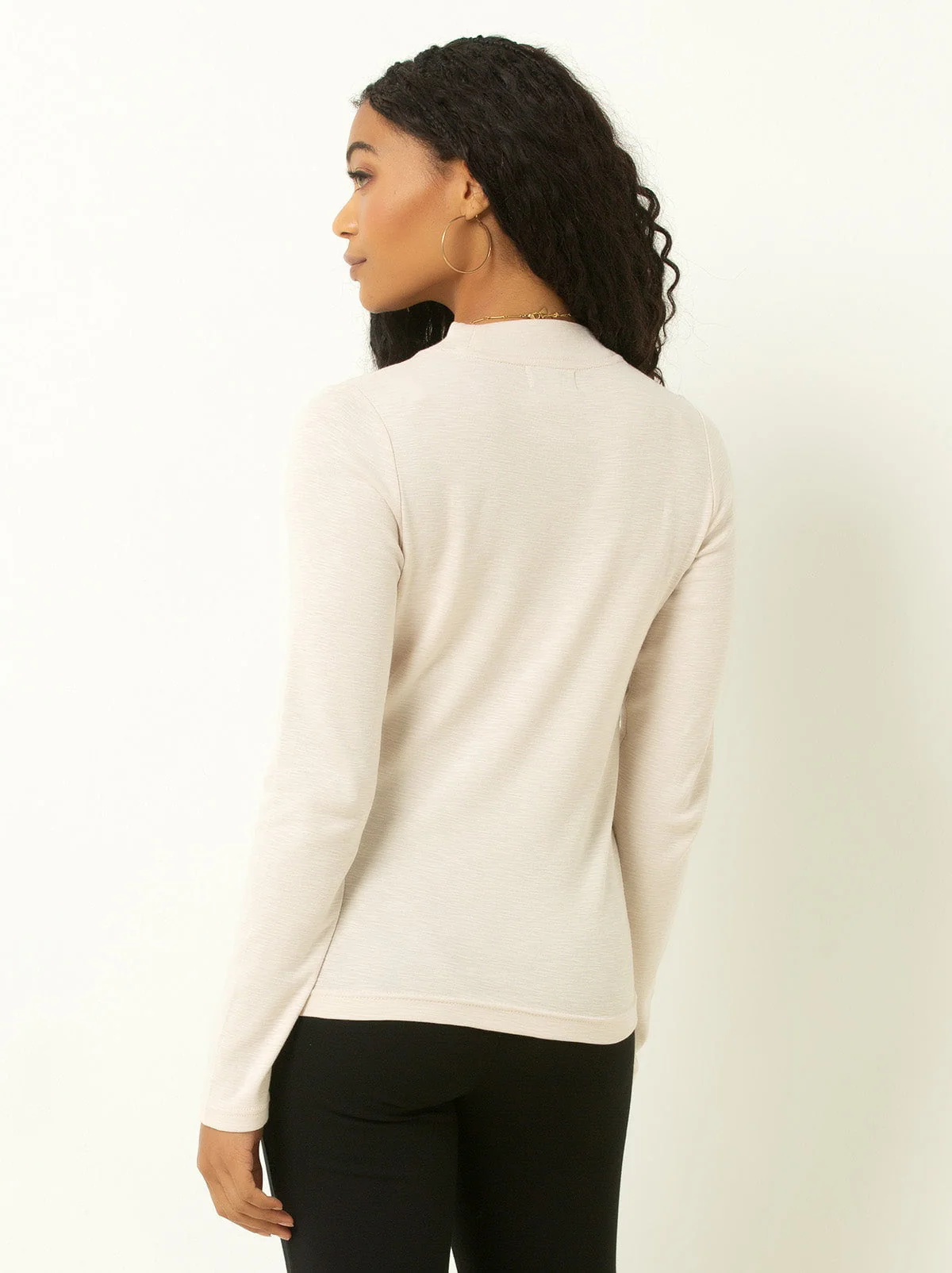 Single Stitch Long Sleeve Knit Top - Image 5