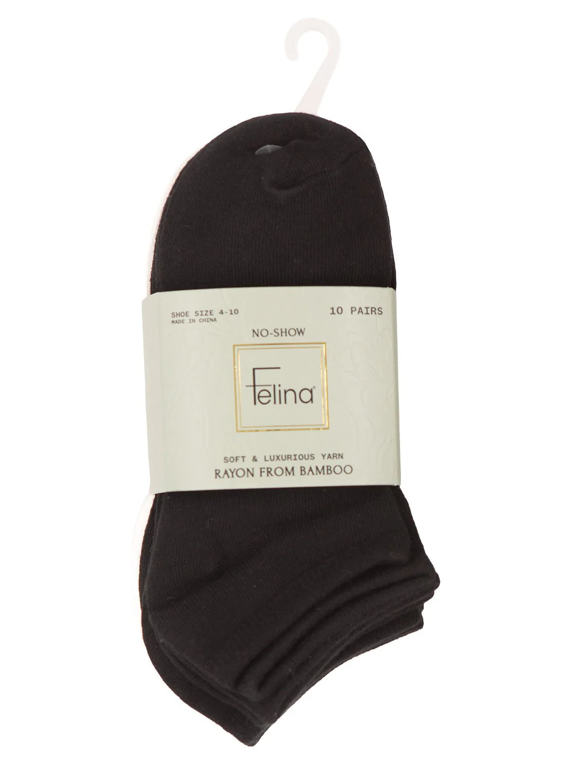 No-Show Bamboo Socks 10-Pack - Image 3
