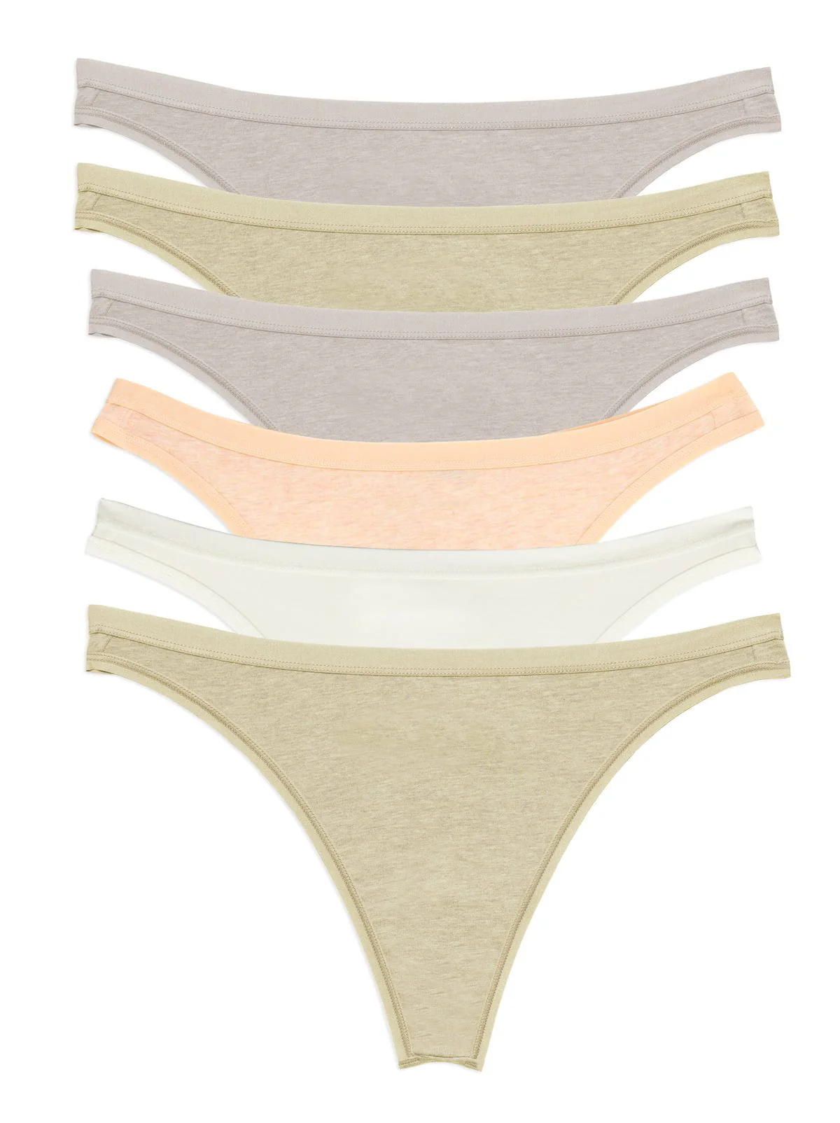 Organic Cotton Stretch Thong 6-Pack - Image 21