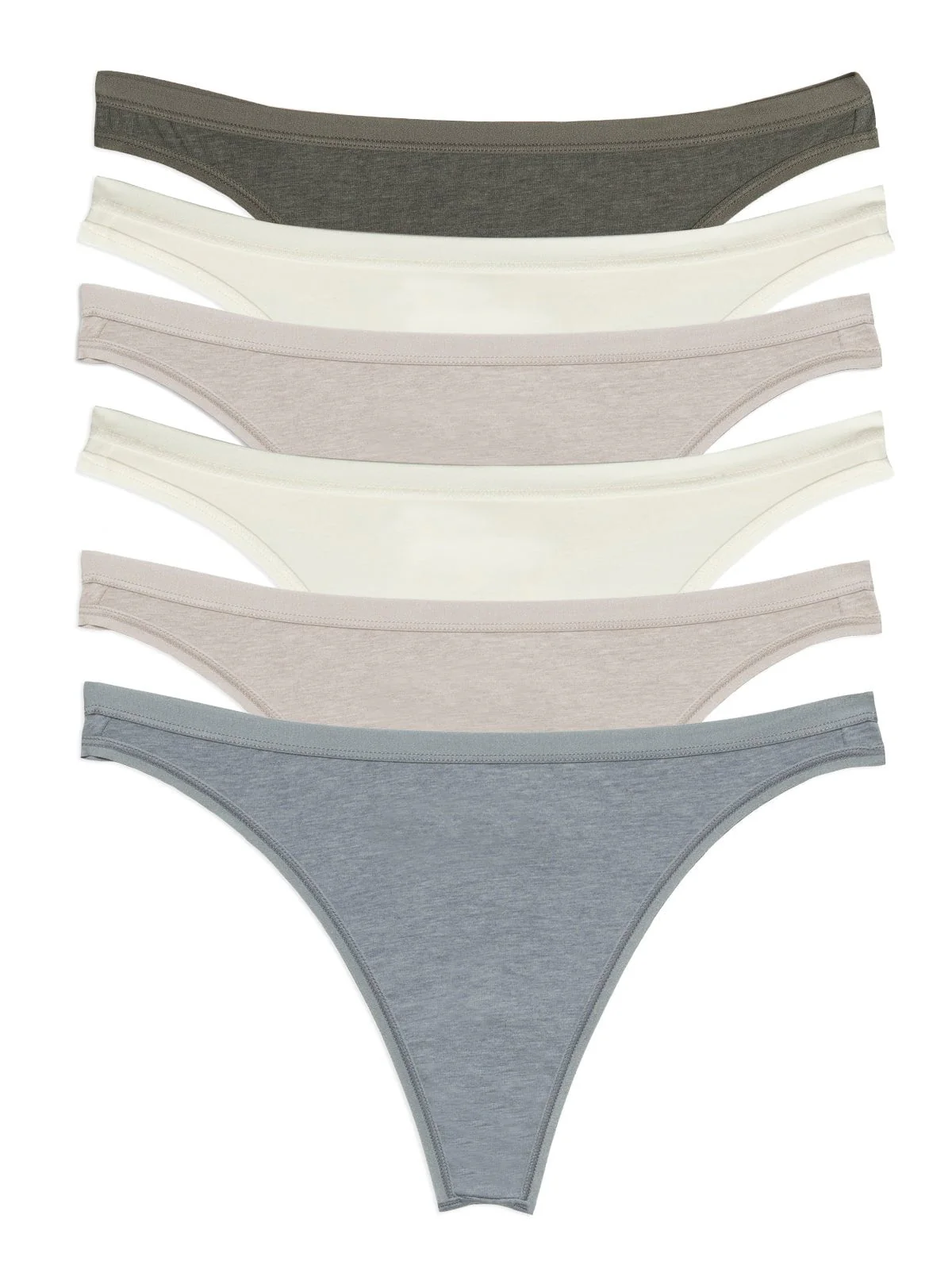 Organic Cotton Stretch Thong 6-Pack - Image 27