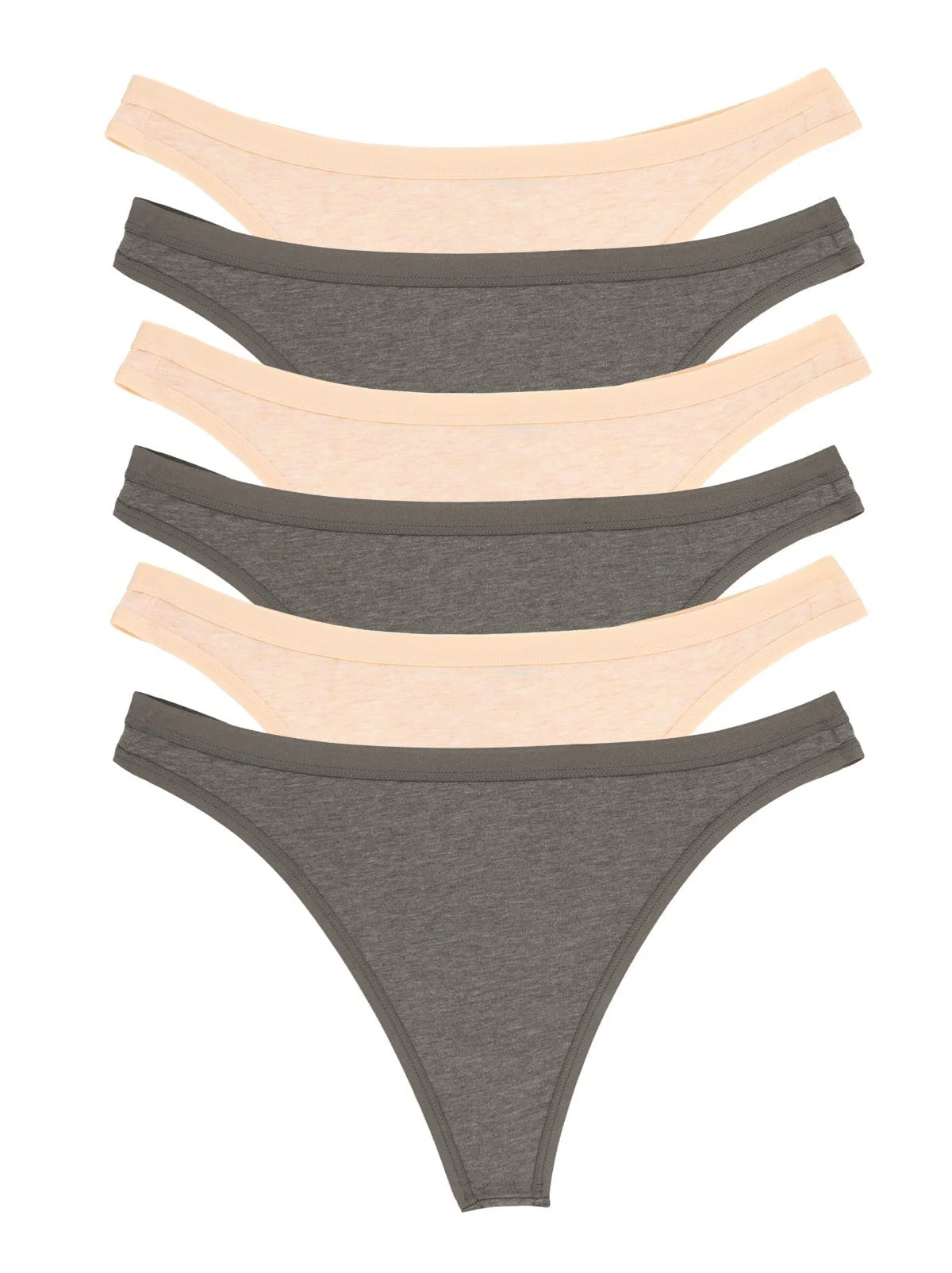Organic Cotton Stretch Thong 6-Pack - Image 4