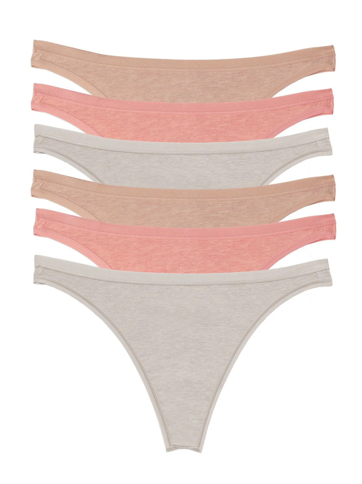 Organic Cotton Stretch Thong 6-Pack - Image 7