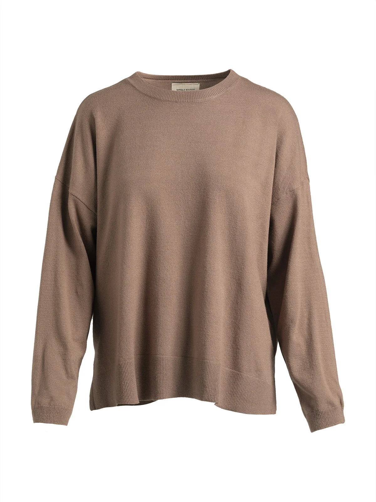 Single Stitch Relaxed Crew Neck Sweater - Image 14