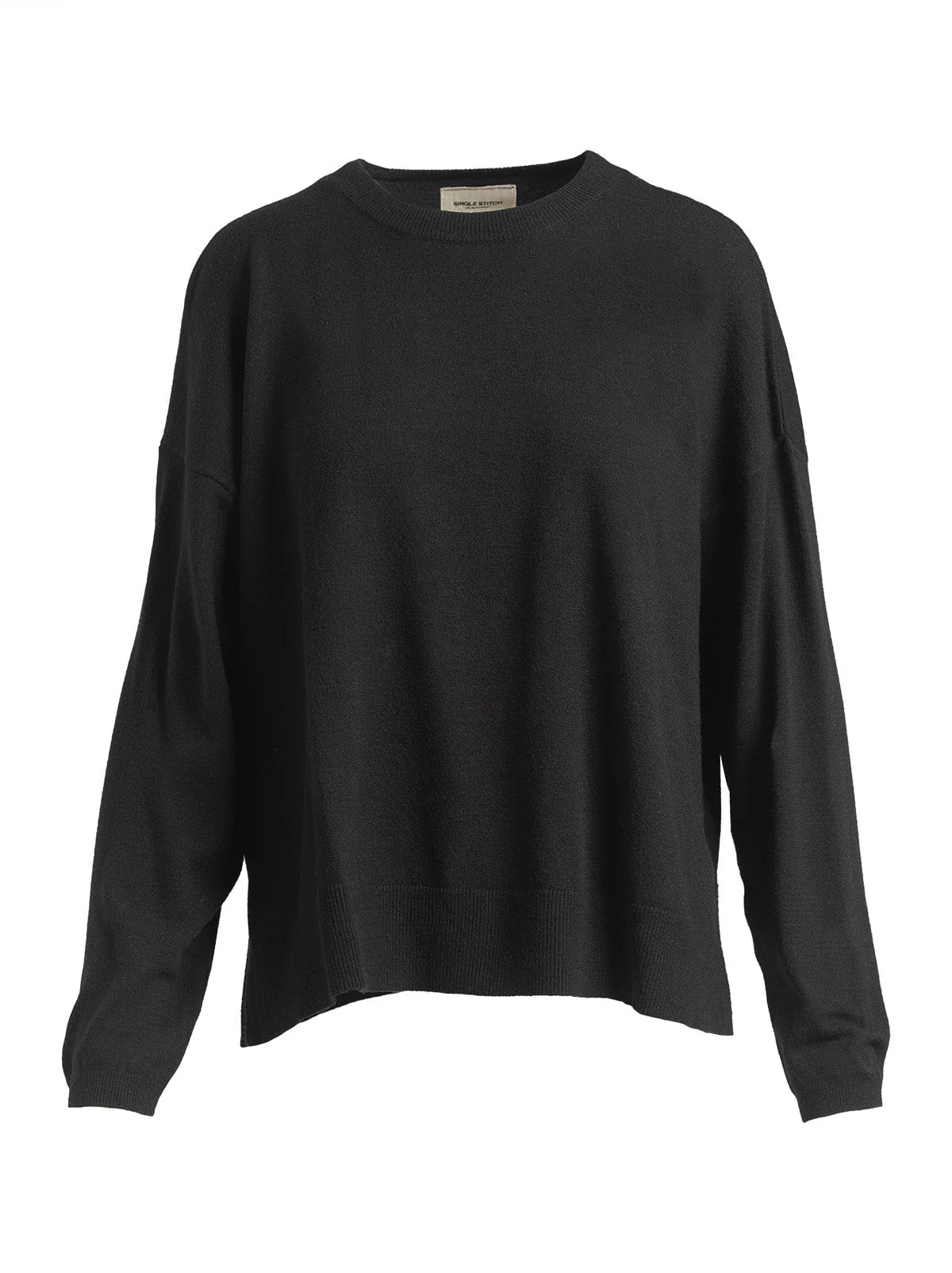 Single Stitch Relaxed Crew Neck Sweater - Image 9