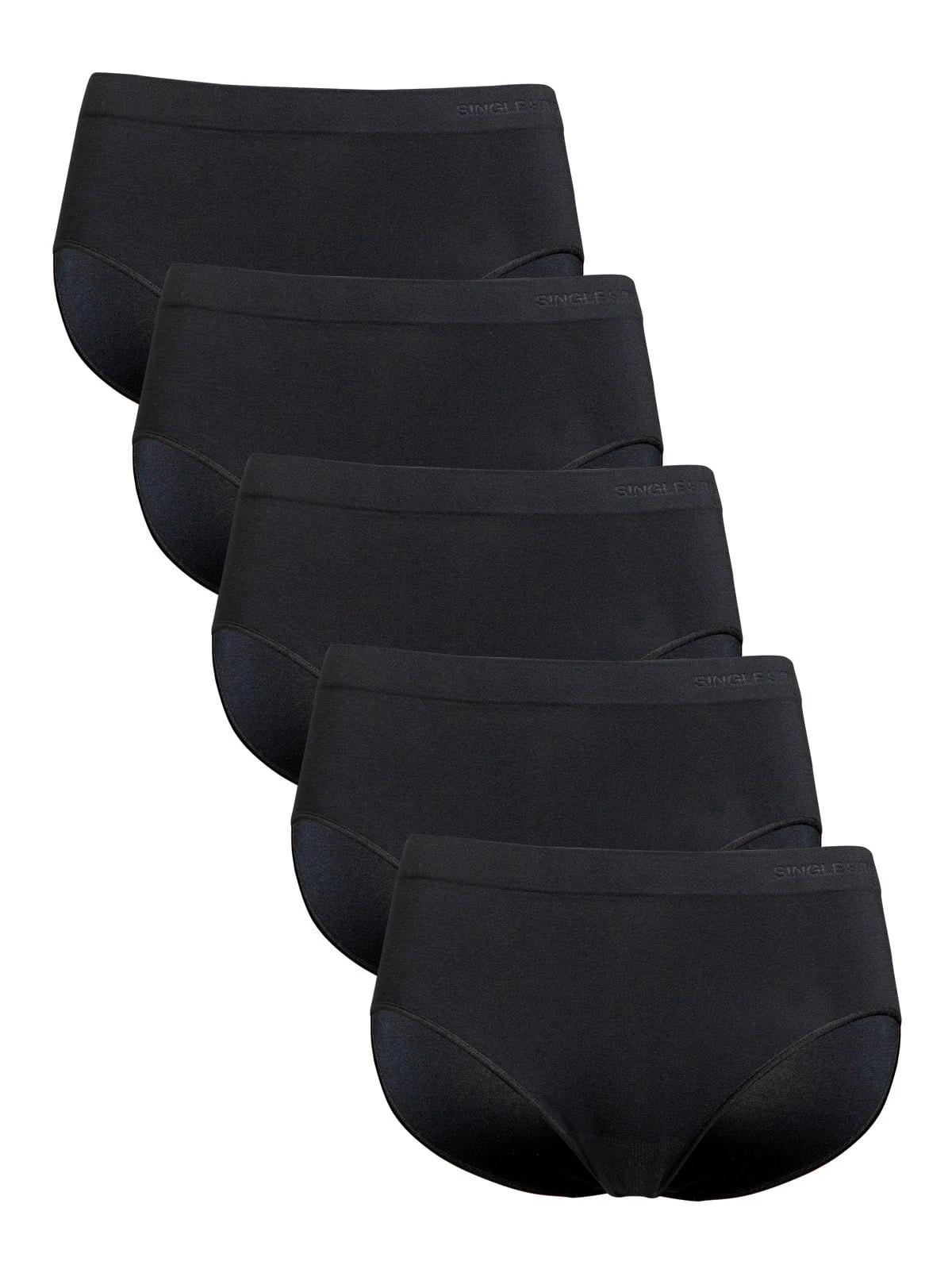 Single Stitch Seamless Modal Blend Hipster 5-Pack - Image 4