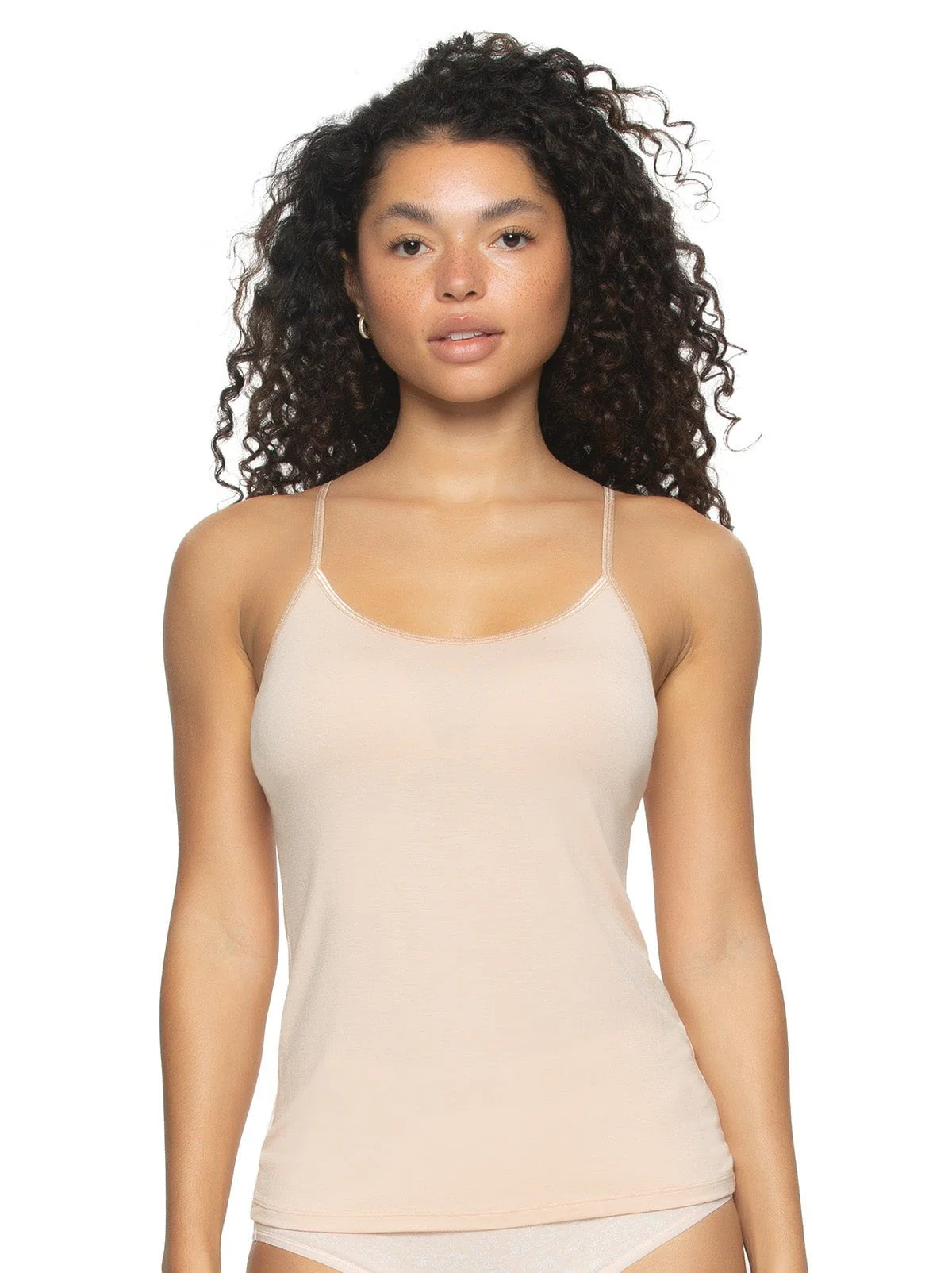 So Smooth Modal Cami Top w/ Built In Shelf Bra - Image 3