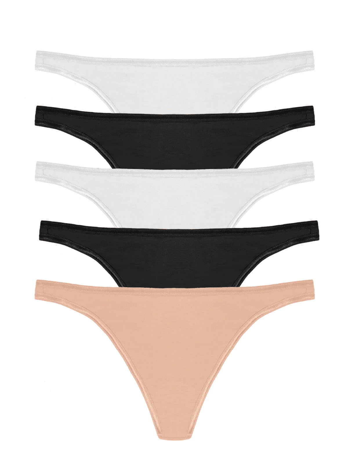 So Smooth Modal Low Rise Thong 5-Pack - Image 10