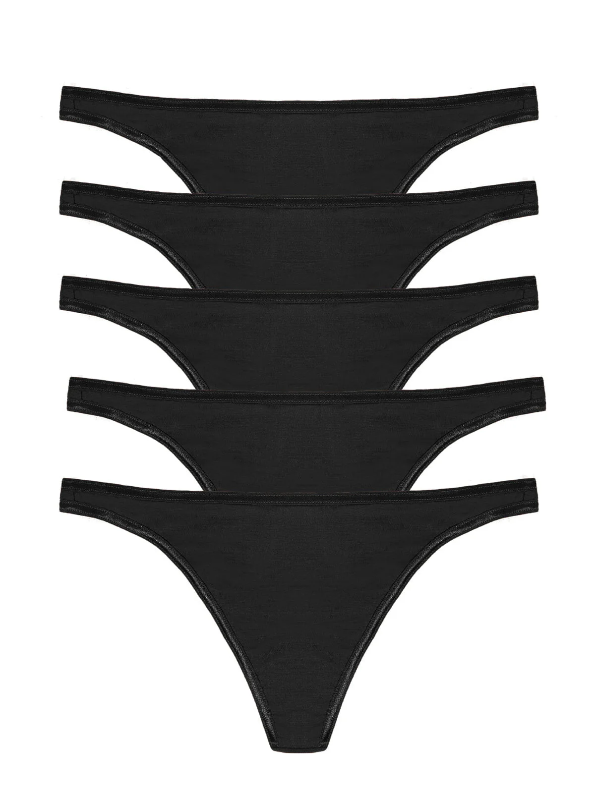 So Smooth Modal Low Rise Thong 5-Pack - Image 4