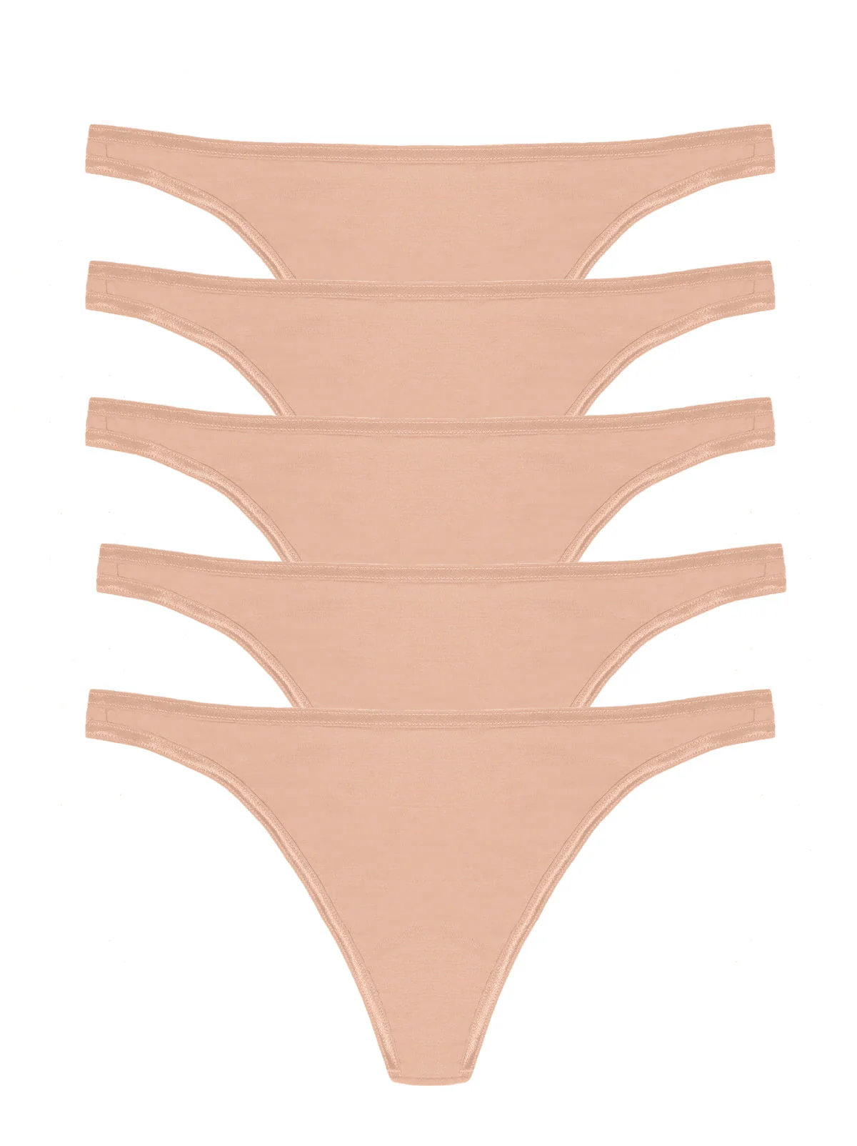 So Smooth Modal Low Rise Thong 5-Pack - Image 7