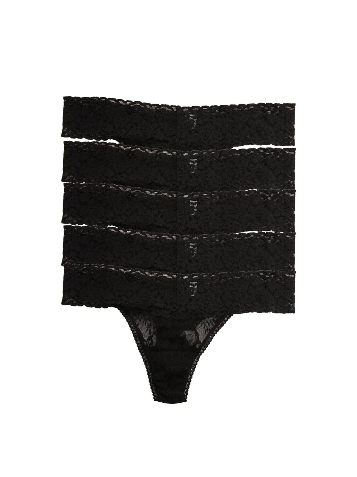 Signature Stretch Lace Low Rise Thong 5-Pack - Image 9