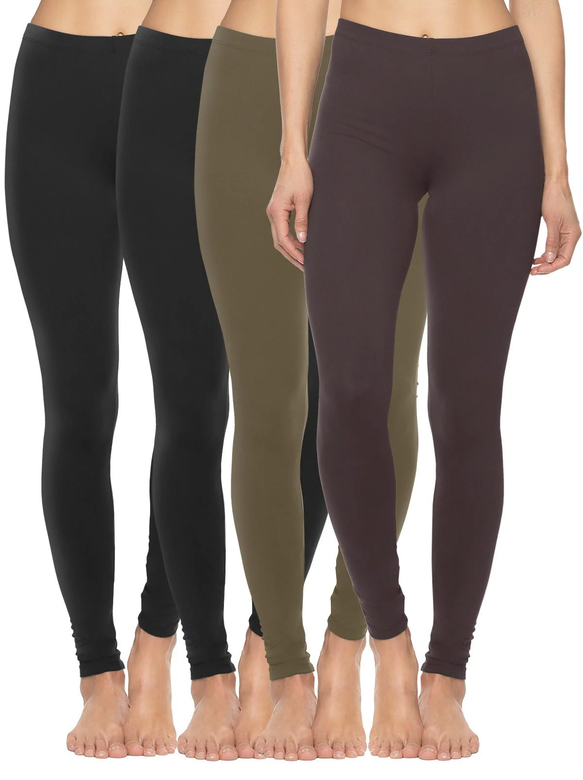 Velvety Soft Lightweight Leggings 4-Pack - Image 10
