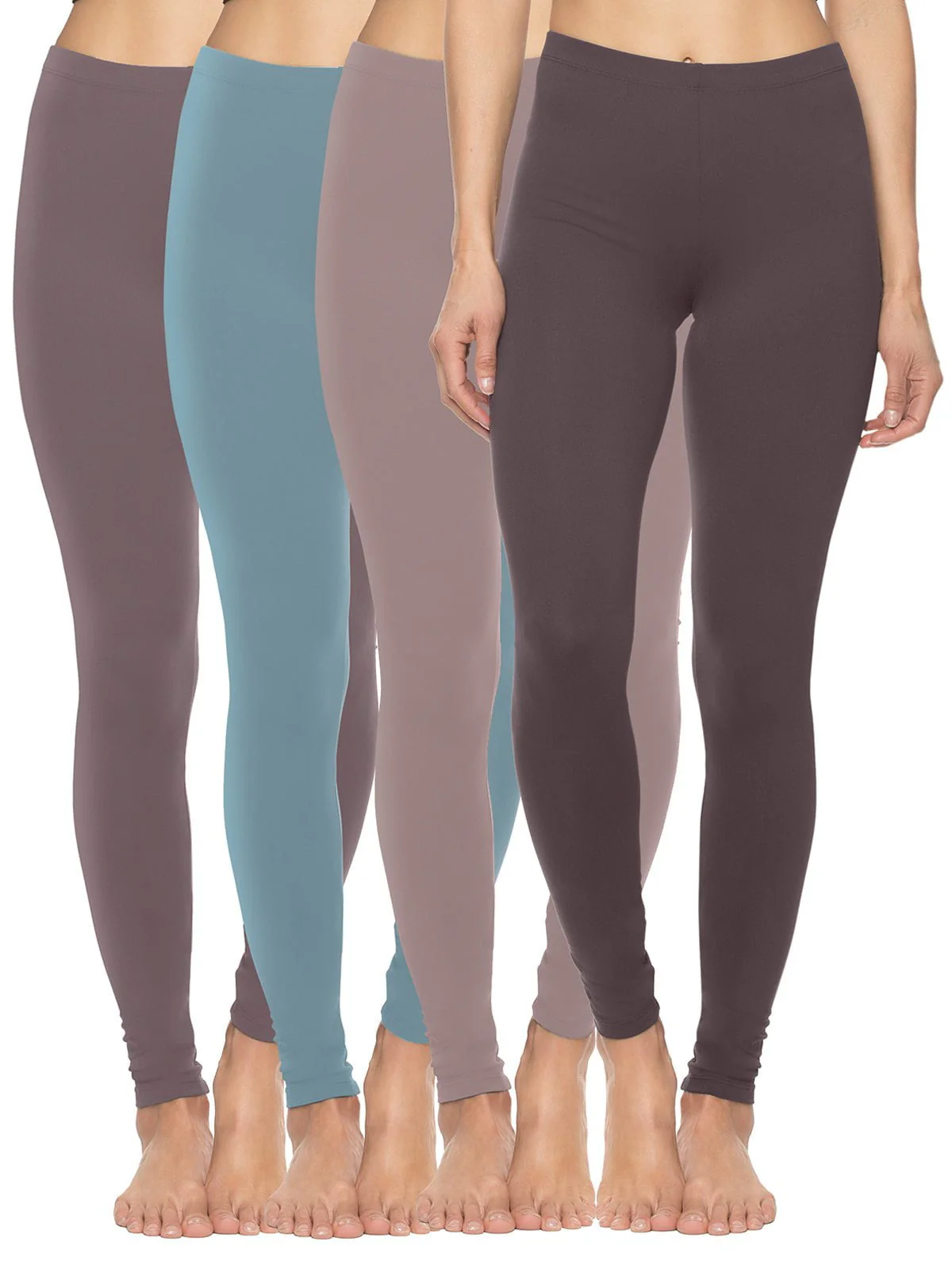 Velvety Soft Lightweight Leggings 4-Pack - Image 12