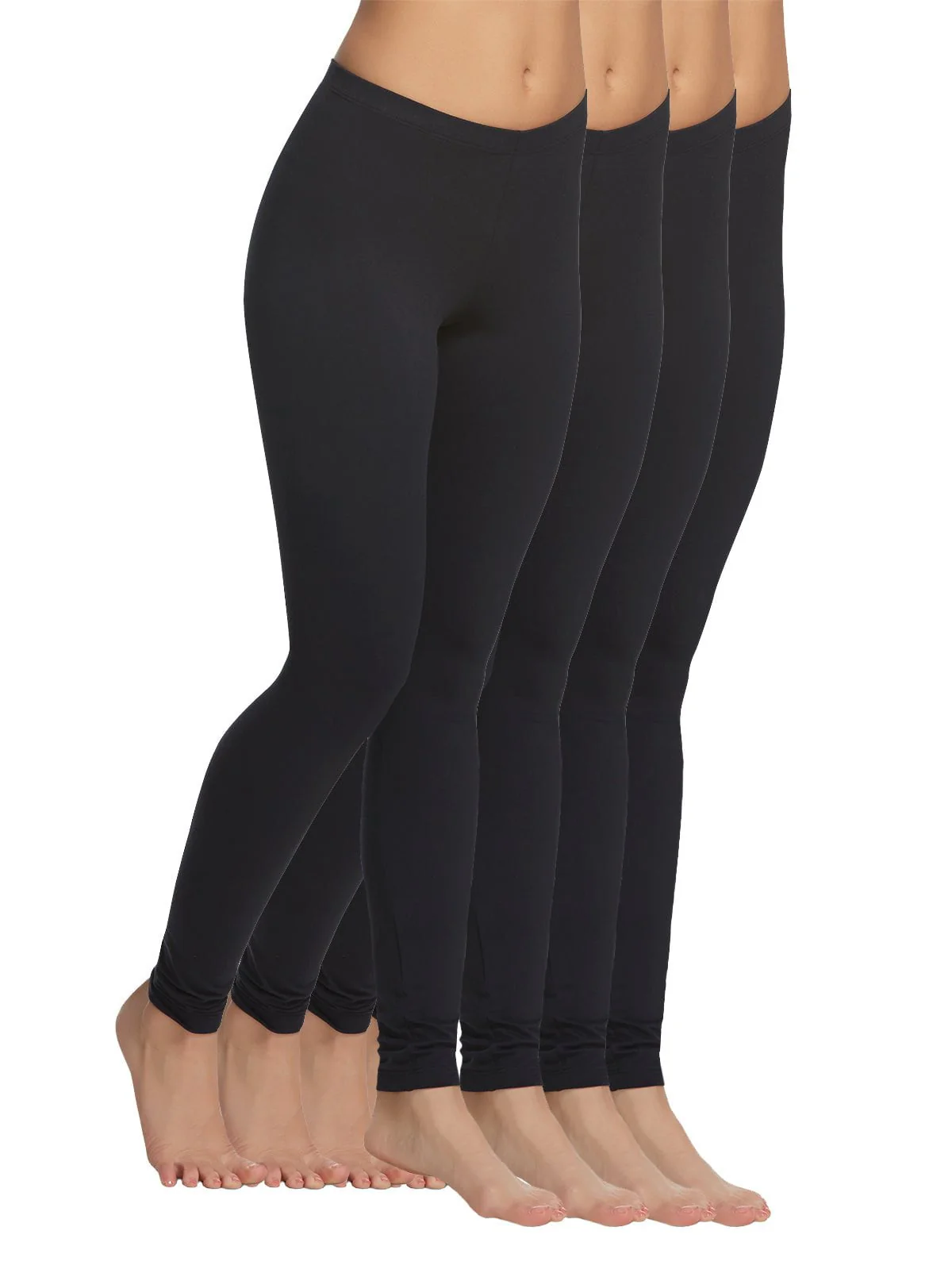 Velvety Soft Lightweight Leggings 4-Pack - Image 4