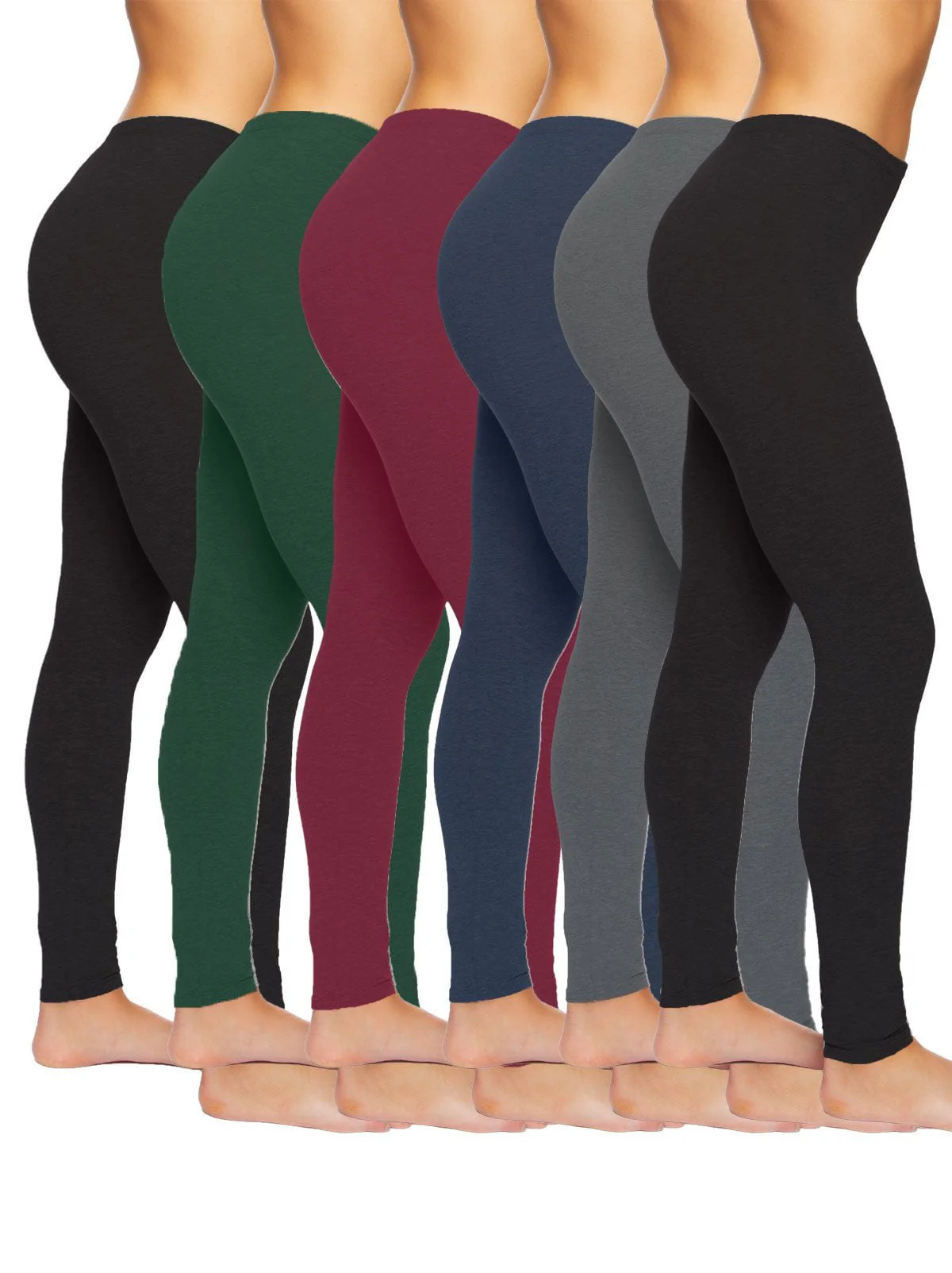 Velvety Soft Lightweight Leggings 6-Pack - Image 11