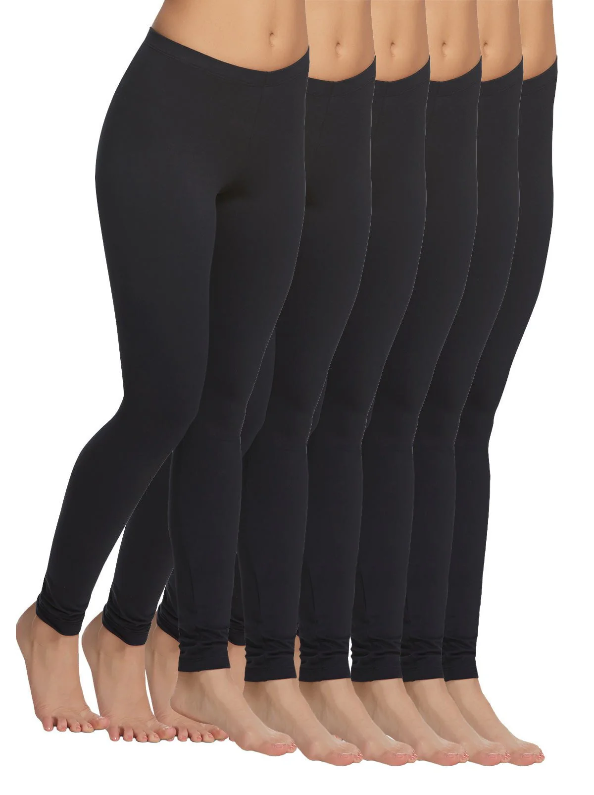 Velvety Soft Lightweight Leggings 6-Pack - Image 6