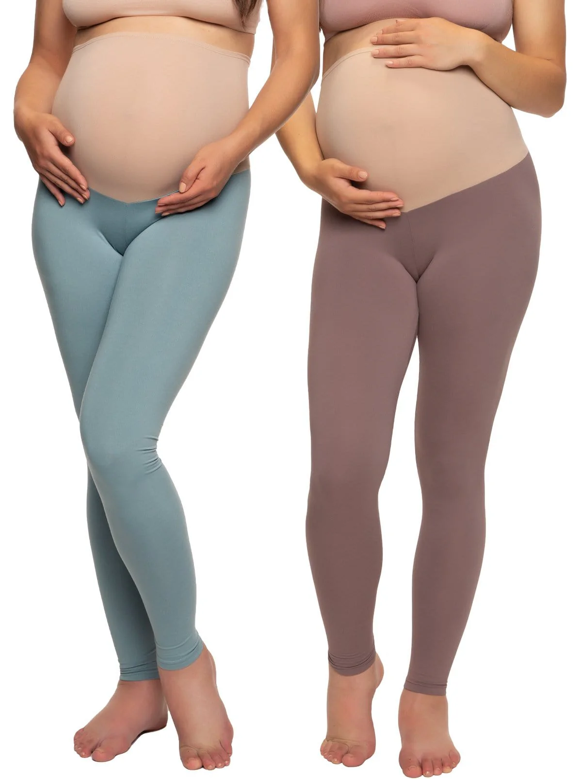 Velvety Soft Maternity Leggings 2-Pack - Image 11