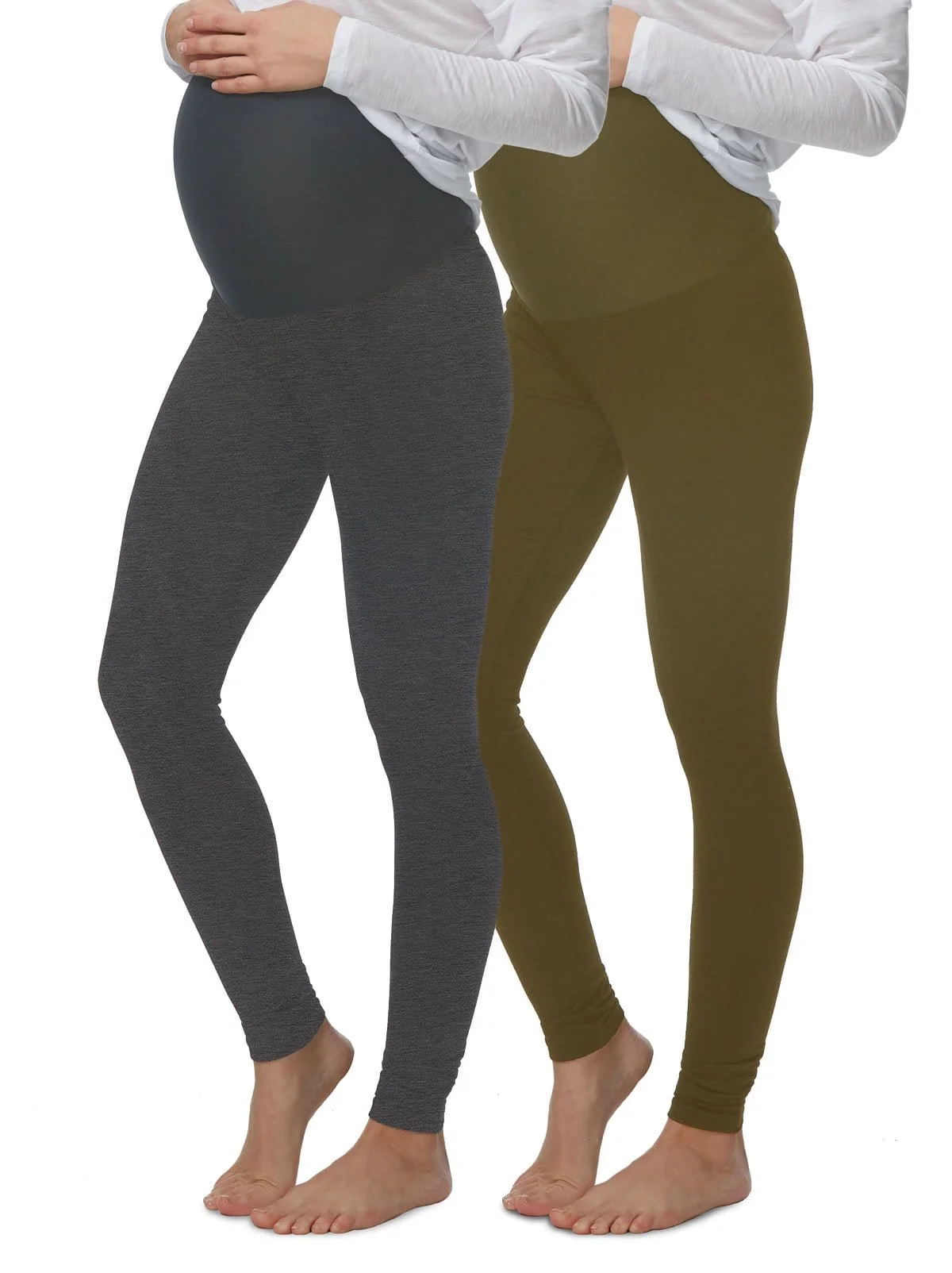 Velvety Soft Maternity Leggings 2-Pack - Image 15