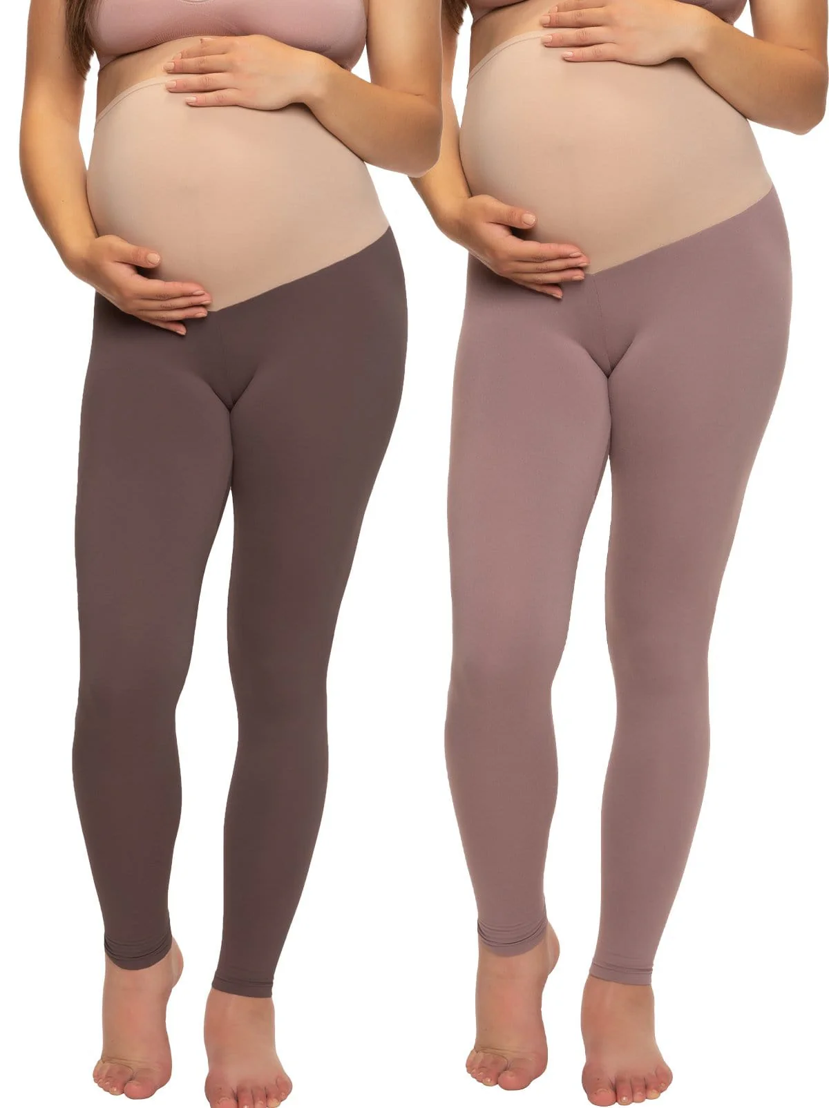 Velvety Soft Maternity Leggings 2-Pack - Image 16