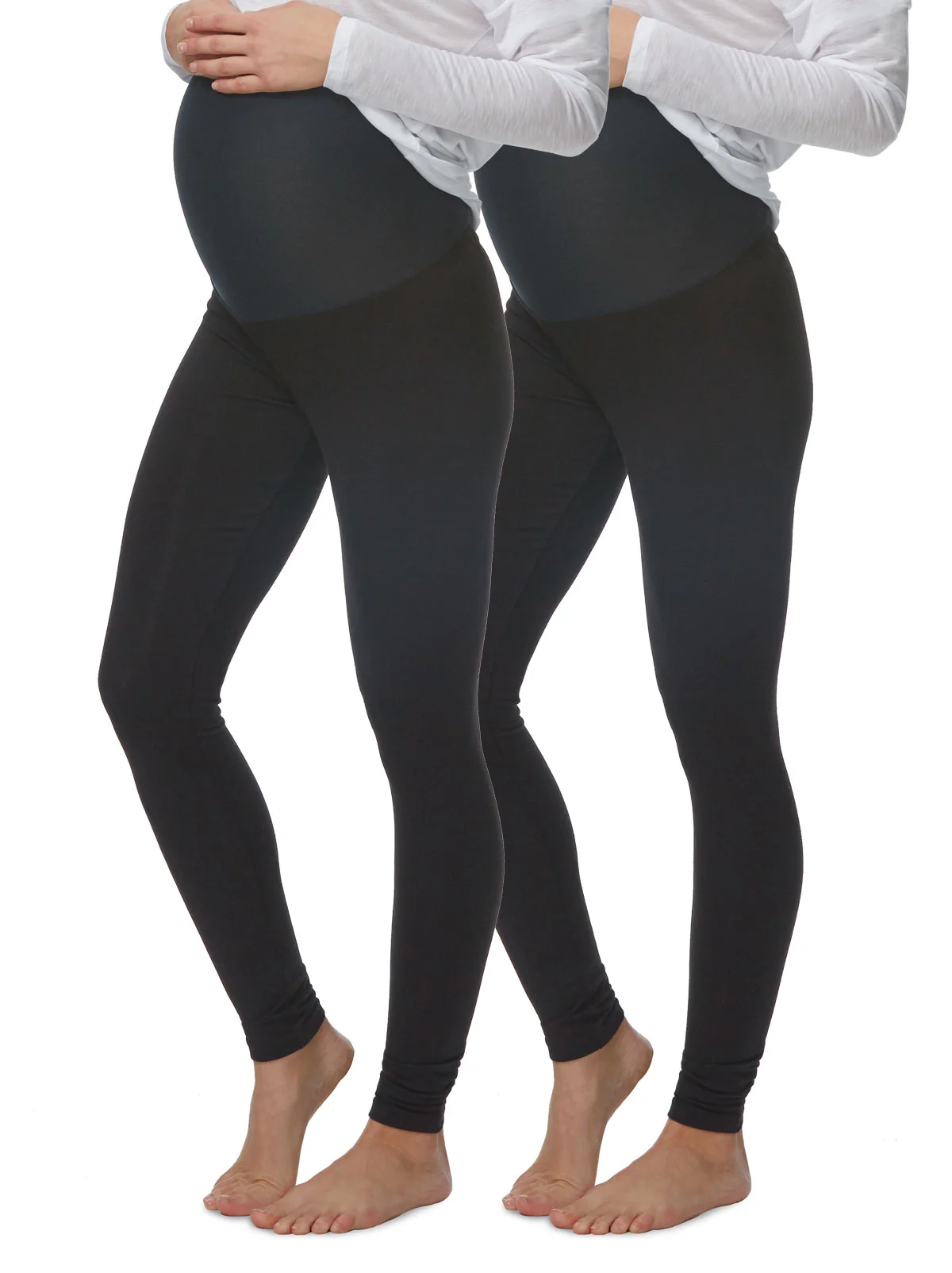Velvety Soft Maternity Leggings 2-Pack - Image 7